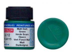 Farba LifeColor LC12 basic matt dark green