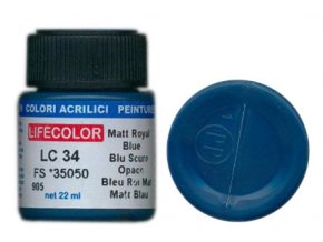 Farba LifeColor LC34 basic matt royal blue