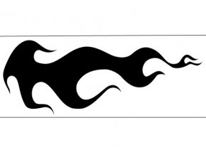 Airbrush šablóna plamene /flames C016