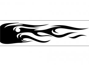 Airbrush šablóna plamene /flames C177