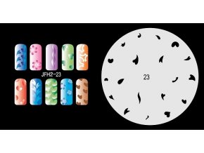 Šablona na nechty (airbrush nail art) Fengda JFH02-023
