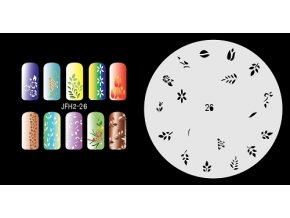 Šablona na nechty (airbrush nail art) Fengda  JFH02-026
