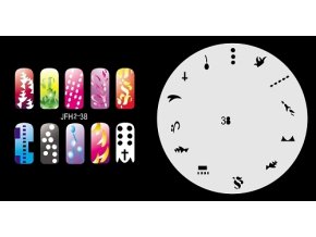 Šablona na nechty (airbrush nail art) Fengda  JFH02-038