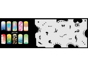 Šablona na nechty (airbrush nail art) Fengda JFH04-064