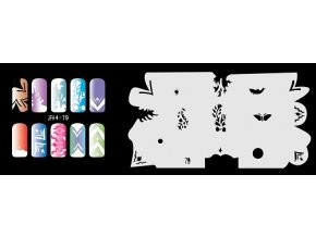 Šablona na nechty (airbrush nail art) Fengda  JFH04-079