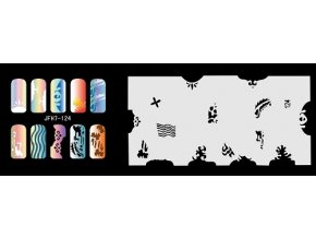 Šablona na nechty (airbrush nail art) Fengda  JFH07-124