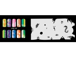 Šablona na nechty (airbrush nail art) Fengda  JFH08-150