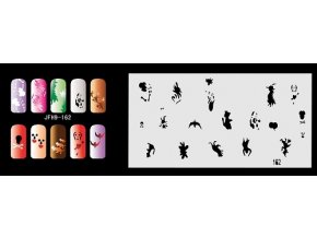 Šablona na nechty (airbrush nail art) Fengda  JFH09-162