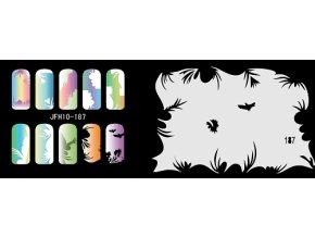 Šablona na nechty (airbrush nail art) Fengda  JFH10-187