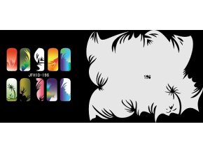 Šablona na nechty (airbrush nail art) Fengda  JFH10-196