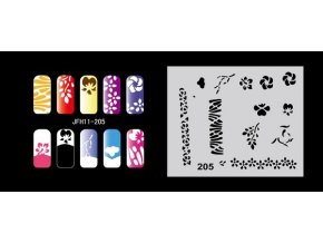 Šablona na nechty (airbrush nail art) Fengda  JFH11-205