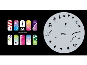 Šablona na nechty (airbrush nail art) Fengda  JFH13-256