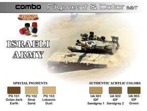 Set pigmentov a farieb LifeColor SPG01 ISRAELI ARMY
