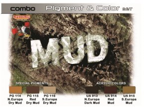 Set pigmentov a farieb LifeColor SPG05 MUD