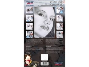 Airbrush šablóna- portrét