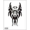 Airbrush tetovacia šablona pre jednorazové použitie M026