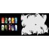 Šablona na nechty (airbrush nail art) Fengda  JFH10-196
