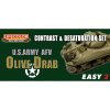 Set kamuflážnych farieb LifeColor MS03 U.S. ARMY AFV OLIVE DRAB