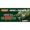 Set kamuflážnych farieb LifeColor MS04 SOVIET AFV 4B0 GREEN