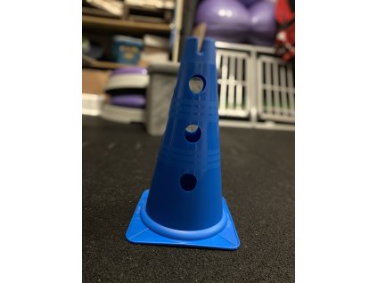 Vario kužel s otvory modrá 30 cm