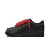 Nike Air Force 1 Low Black Rope Laces - Červené Rope Šnúrky