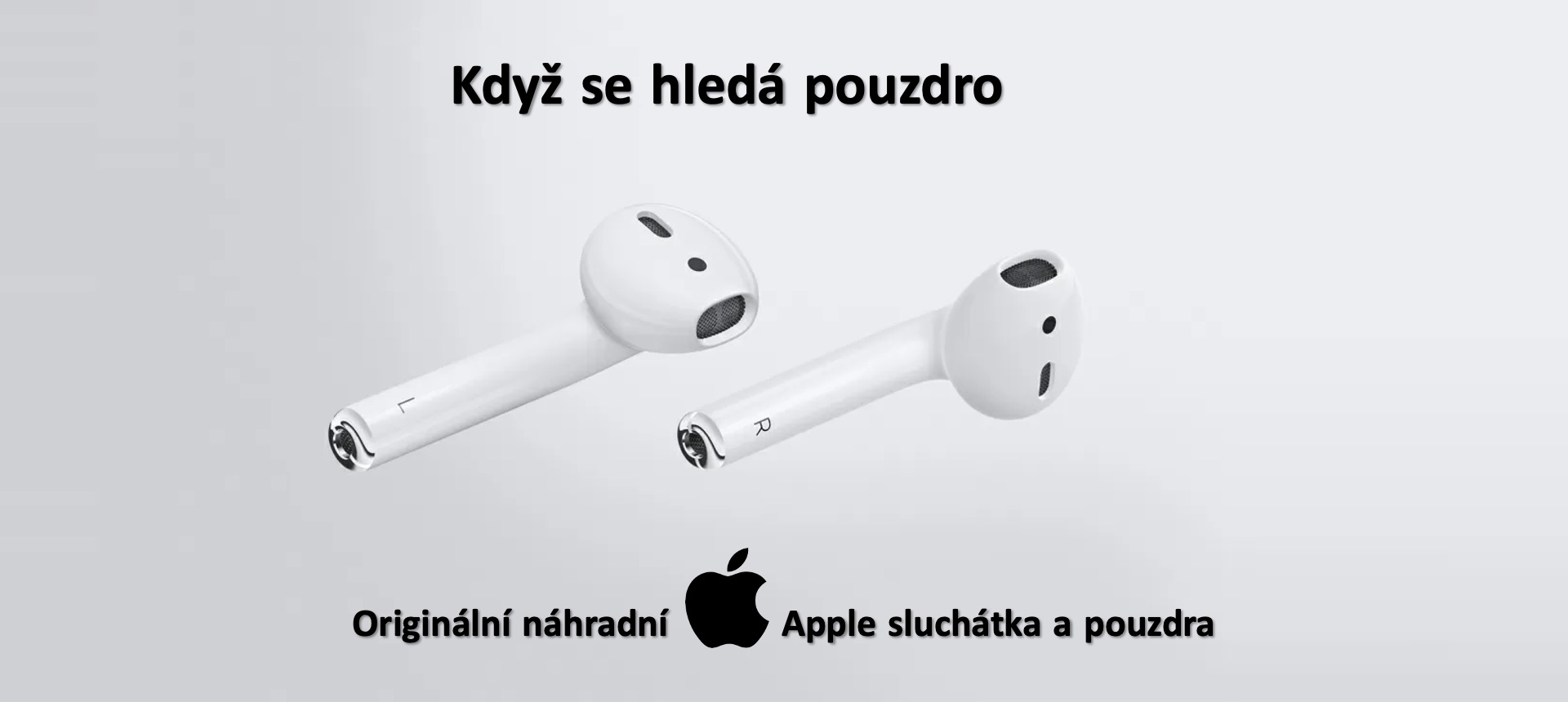 Originální náhradní Apple Airpods sluchátka a pouzdra