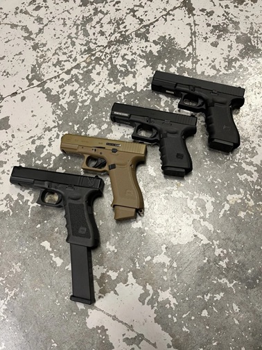 Licencované airsoftové Glocky