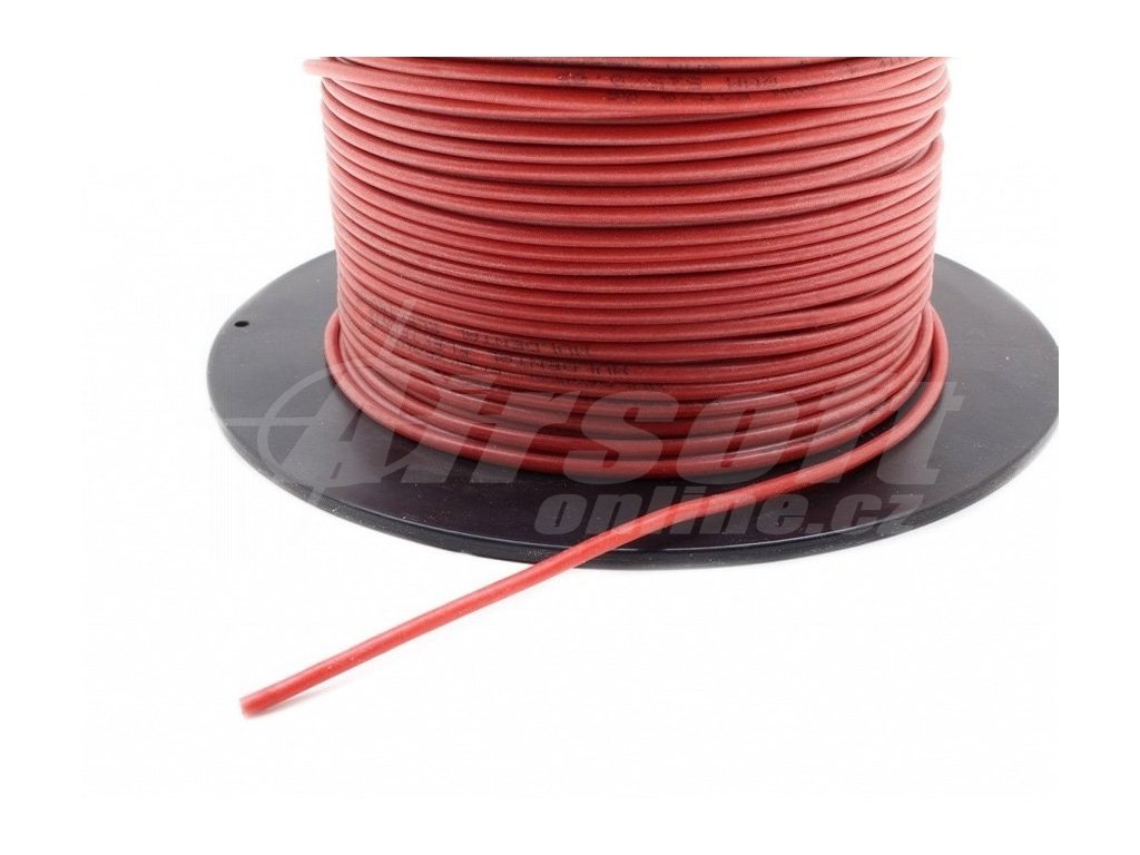 Silikonový kabel 1mm2 - červený, Grizzly 