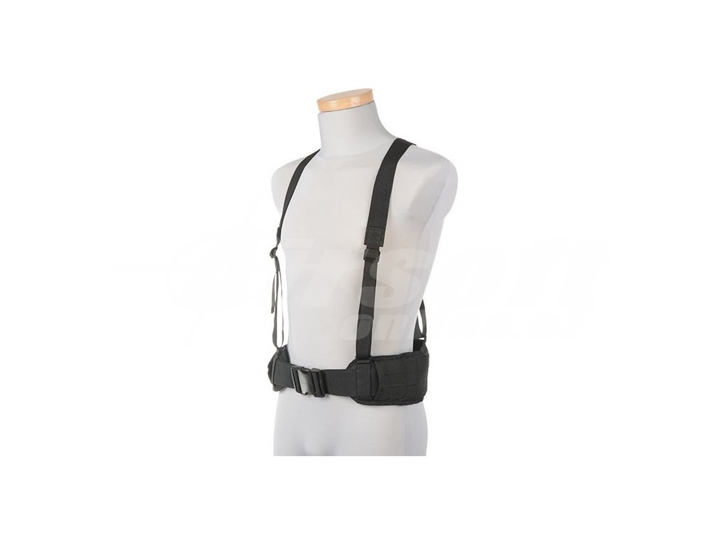 GFT Belt with X type suspenders - black 01