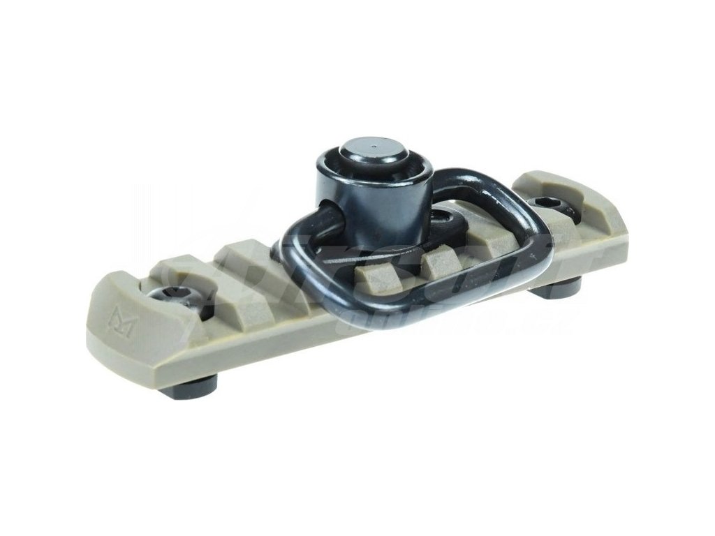 APS Lišta M-Lok s QD okem popruhu - písková TAN, APS 01