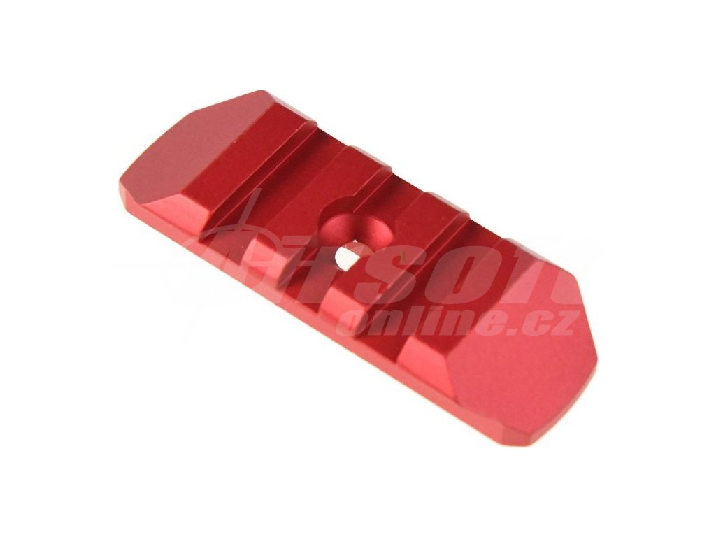 BAS / obecný dodavatel CNC M-Lok lišta 3 pozice - červená, A.C.M. 01