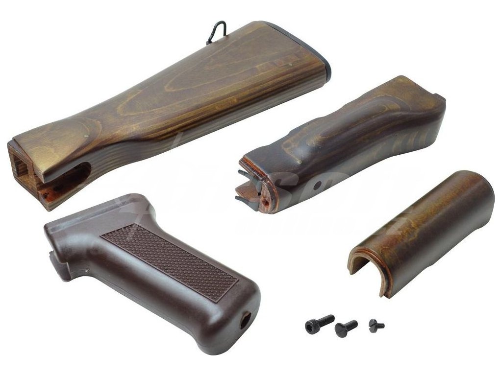 LCT Kompletní set pažby, předpažbí a pažbičky pro LTC LCKM - Vintage, LCT 01