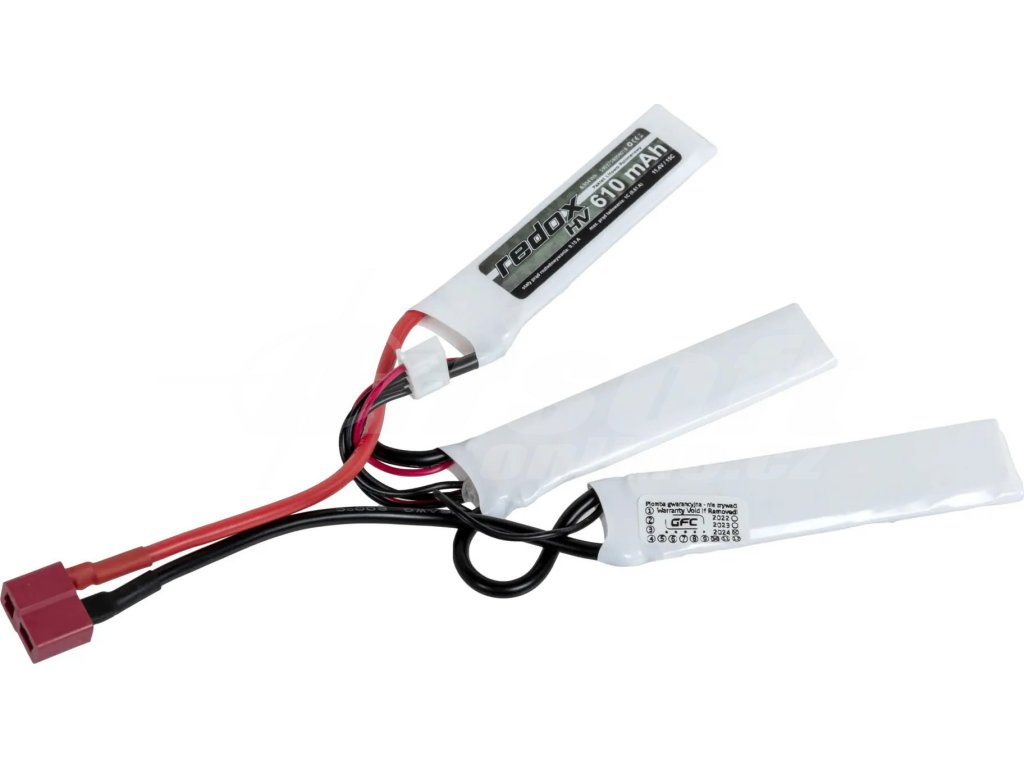 Li-Pol akumulátor Redox High Voltage 11,4V 610mAh 15C - Dean-T 01