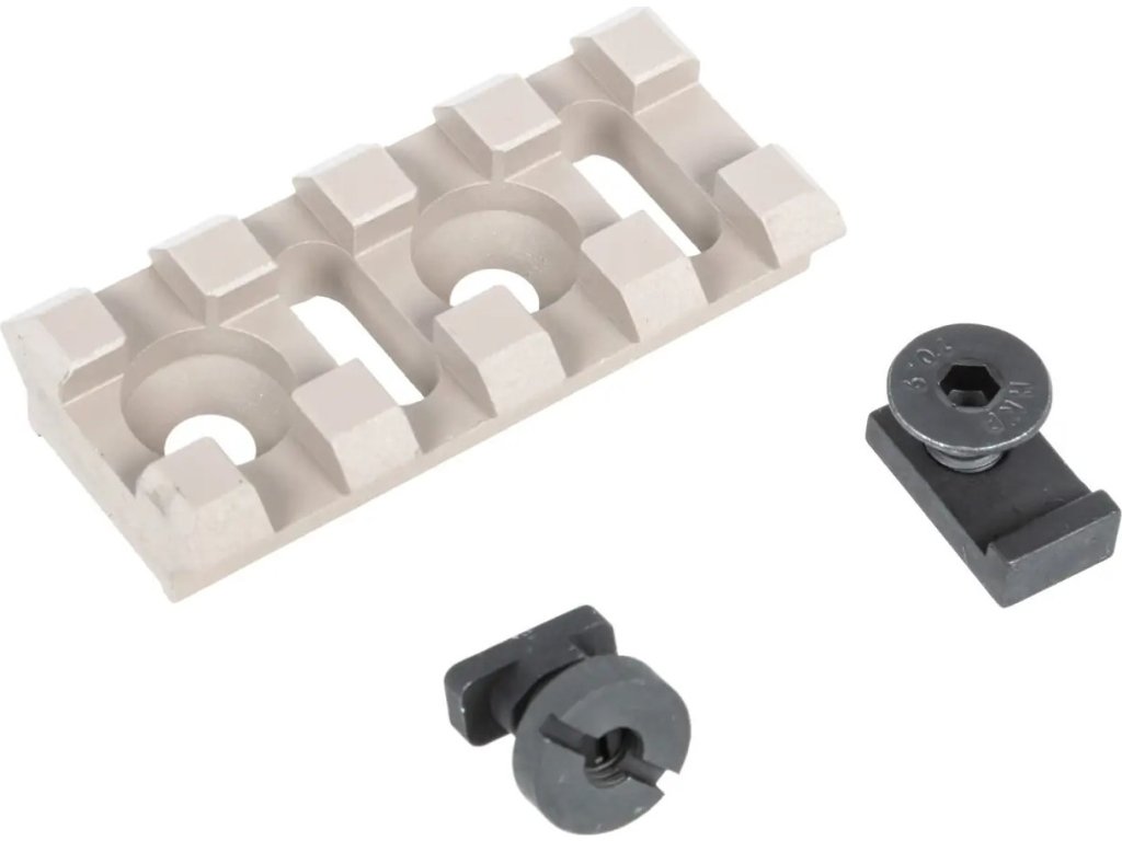 5KU Hliníková RIS lišta 4,5cm B-2 - písková TAN, 5KU 01