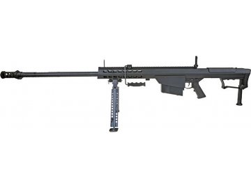 Snow Wolf Airsoft sniper M107 BARRETT (SW-013A), puškohled + dvojnožka - černý 01