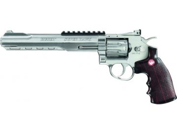 Airsoftový revolver Night Hawk Super 8" - stříbrný, CO2, GNB, Umarex