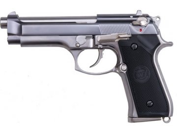 Airsoftová pistole M92F - nikl, celokov, GBB, WE