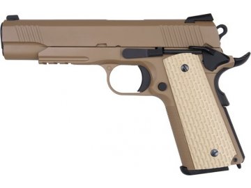 Airsoftová pistole Kimber Desert Warrior 5.1 - pískový, celokov, GBB, WE