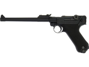 WE WE GBB plynová pistole Luger P08, 8 Inch - Černá 01