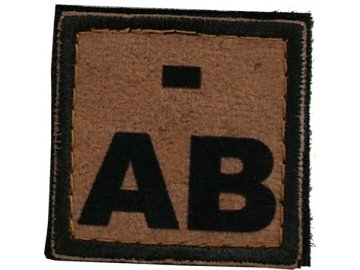 Textilní nášivka AB NEG - coyote, Army
