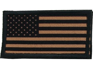 Textilní nášivka US vlaječka - coyote, Army