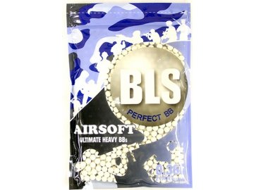 Airsoftové kuličky BLS Ultimate Heavy 0,36g, 1000bb, bílé