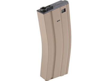 CYM Kovový zásobník pro M4,M16 na 150 ran - tlačný, TAN 01
