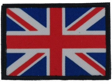 Textilní nášivka vlajka GB bojová - barevná, Army