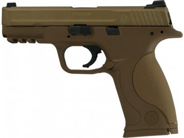Airsoftová pistole S&W M&P 9 - písková, GBB, CyberGun
