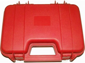 Plastový kufr na pistoli 29,5 x 15,5cm - červený, SRC