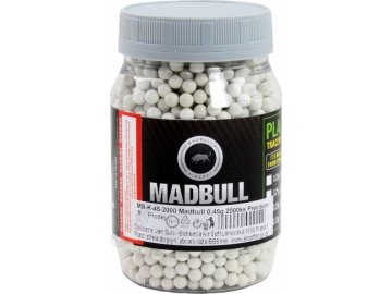 MDB Airsoftové kuličky MadBull Heavy Sniper 0,40g 2000ks - bílé 01