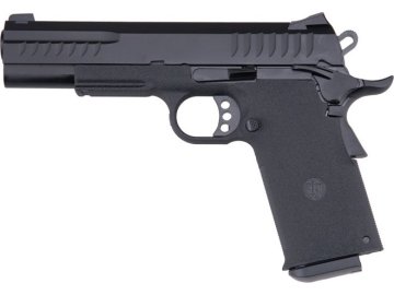 KJW Airsoftová pistole KP-08, kovový závěr, plyn blowback - černá 01