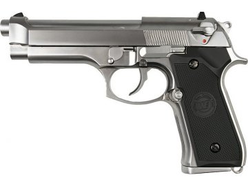 Airsoftová pistole M92 SV Gen2 - nikl, celokov, GBB, WE
