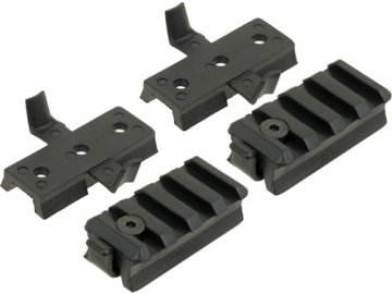 FMA FMA RIS lišta a WING-LOC adaptér pro přilby OPS FAST / MICH - Černá 01